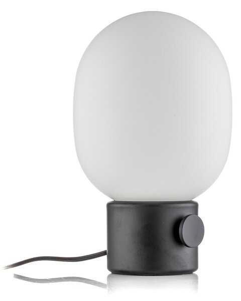 Lampa Stołowa Audo Copenhagen, JWDA, ściemnialny, czarny, salon, szkło, design