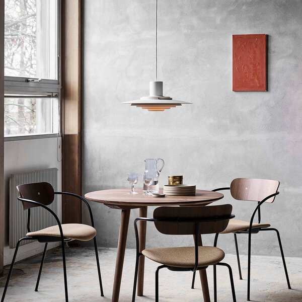 Lampa Wisząca &Tradition, P376 KF1, ściemnialny, biały, salon, metal, design