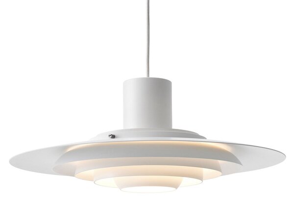 Lampa Wisząca &Tradition, P376 KF1, ściemnialny, biały, salon, metal, design