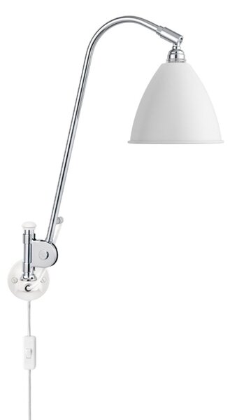 Bestlite BL6 Lampa Ścienna Ø16 Chrom/Matowa Biała - GUBI