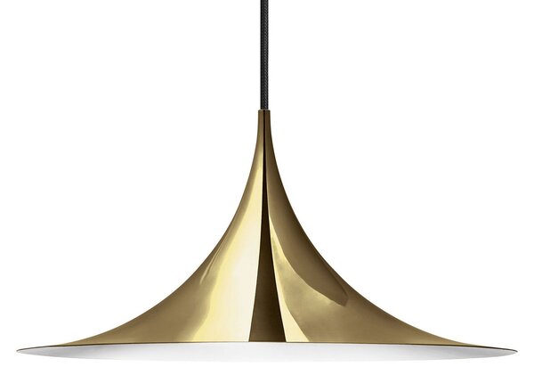 Lampa Wisząca GUBI, Semi, ściemnialny, złoty | mosiężny, salon, metal, design