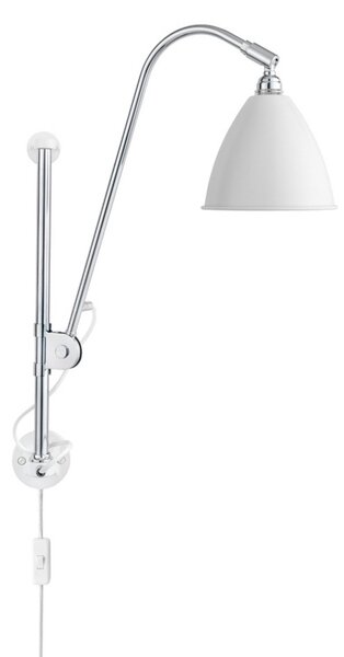 Bestlite BL5 Lampa Ścienna Ø16 Chrom/Matowa Biała - GUBI