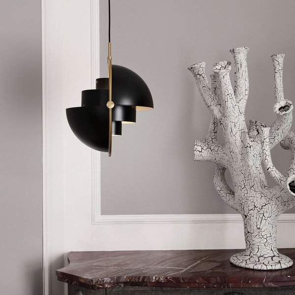 Lampa Wisząca GUBI, Multi-Lite, ściemnialny, czarny, salon, metal, design