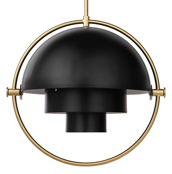 Lampa Wisząca GUBI, Multi-Lite, ściemnialny, czarny, salon, metal, design