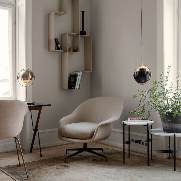 Lampa Wisząca GUBI, Multi-Lite, ściemnialny, czarny, salon, metal, design