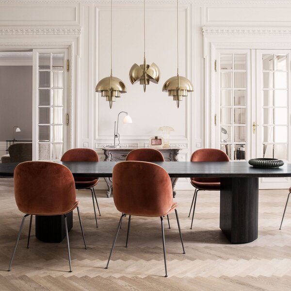 Lampa Wisząca GUBI, Multi-Lite, ściemnialny, złoty | mosiężny, salon, metal, design