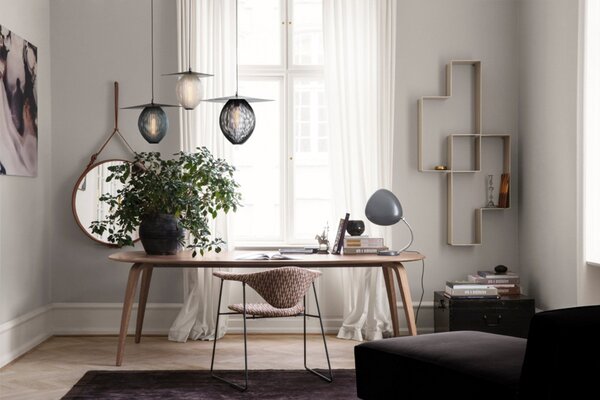 Lampa Wisząca GUBI, biały, salon, metal