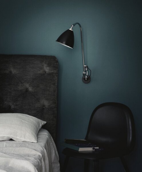 Bestlite BL6 Lampa Ścienna Ø16 Mosiądz/Czarna - GUBI