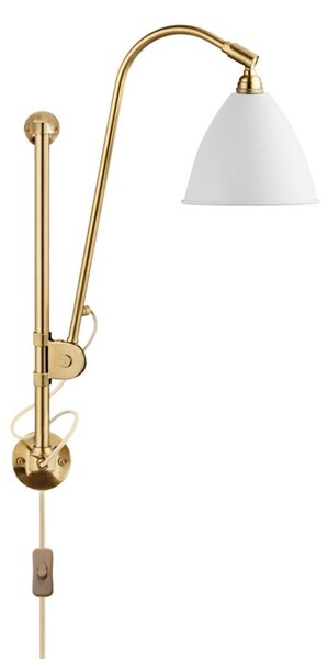 Lampa Ścienna GUBI, złoty | mosiężny, salon, metal