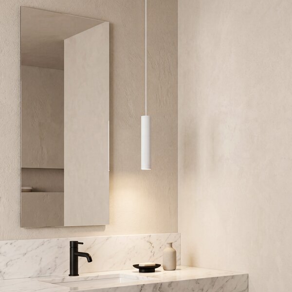 Designerska lampa wisząca biała GU10 50mm IP44 - Tuba