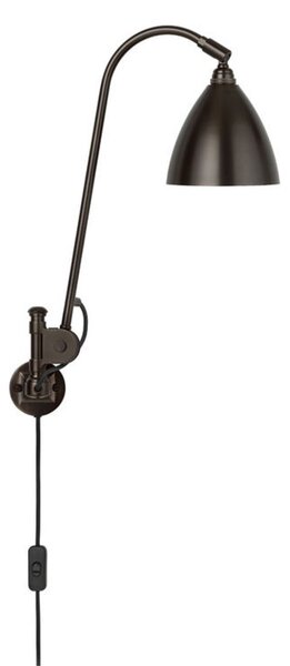 Kinkiet Bestlite BL6, Ø 16 cm, czarny/mosiądz