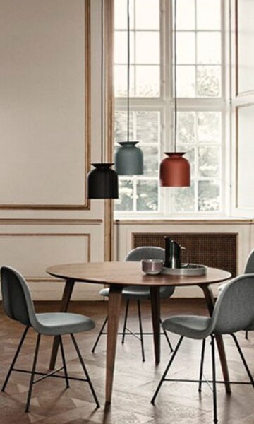 Lampa Wisząca GUBI, czarny, salon, aluminium