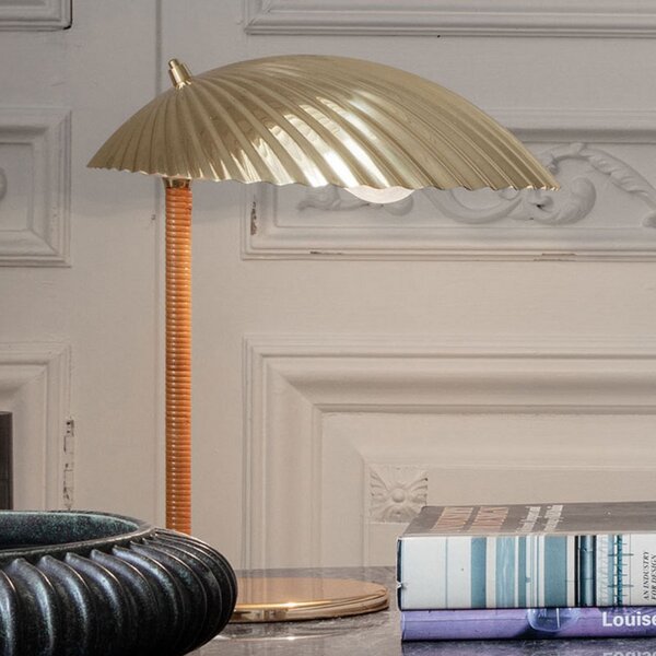 Lampa Stołowa GUBI, 5321, złoty | mosiężny, salon, metal, design