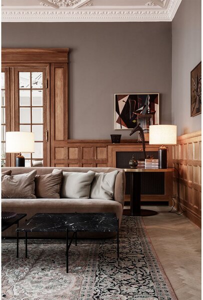 Lampa Stołowa GUBI, ściemnialny, czarny, salon, marmur