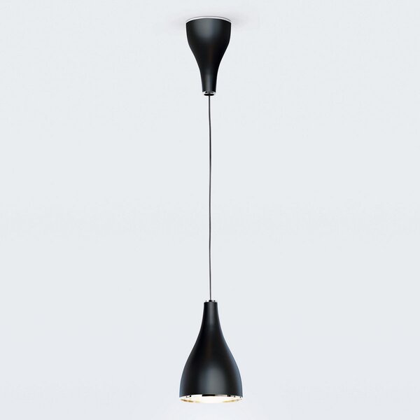 Lampa Wisząca Serien Lighting, One Eighty Suspension Adjustab, ściemnialny, czarny, salon, metal, design