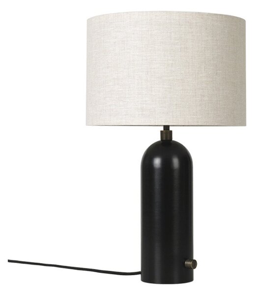 Lampa Stołowa GUBI, ściemnialny, czarny, salon, marmur