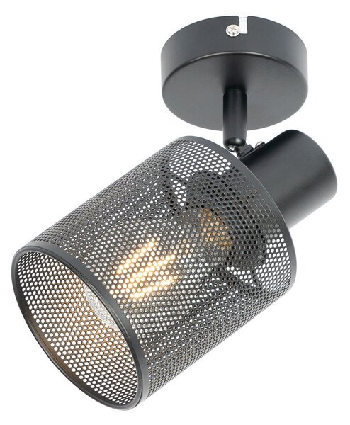 Lampa Sufitowa Lindby, Stancho, ściemnialny, czarny, salon, metal, nowoczesny
