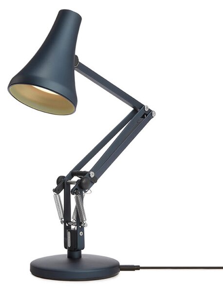 Lampa Stołowa Anglepoise, 90 Mini Mini, ściemnialny, niebieski, gabinet | pracownia, metal, industrialny