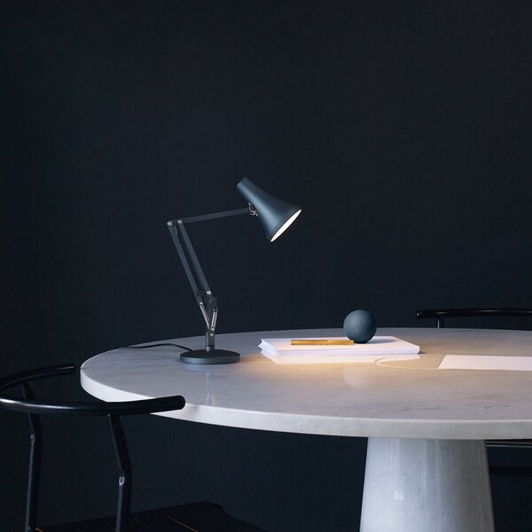Lampa Stołowa Anglepoise, 90 Mini Mini, ściemnialny, niebieski, gabinet | pracownia, metal, industrialny