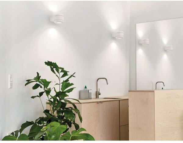 Lampa Ścienna Serien Lighting, ściemnialny, biały, przedpokój, aluminium