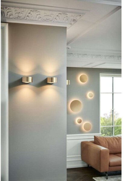 Lampa Ścienna LIGHT-POINT, ściemnialny, złoty | mosiężny, łazienka, aluminium