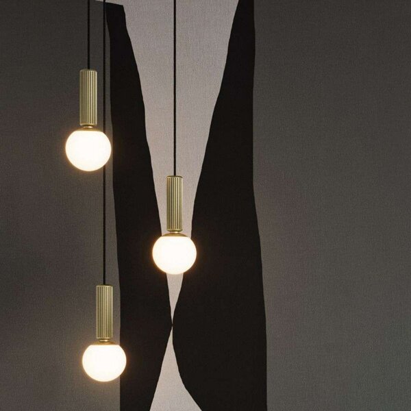 Lampa Wisząca 101 COPENHAGEN, złoty | mosiężny, salon, szkło