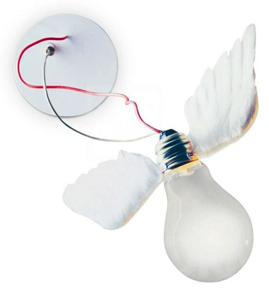 Lampa Ścienna Ingo Maurer, biały, salon, inny materiał