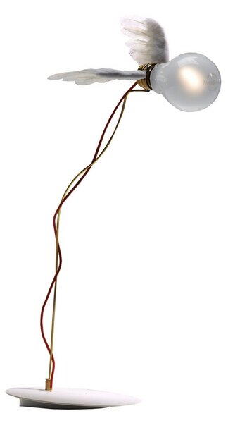 Lampa Stołowa Ingo Maurer, ściemnialny, biały, salon, inny materiał