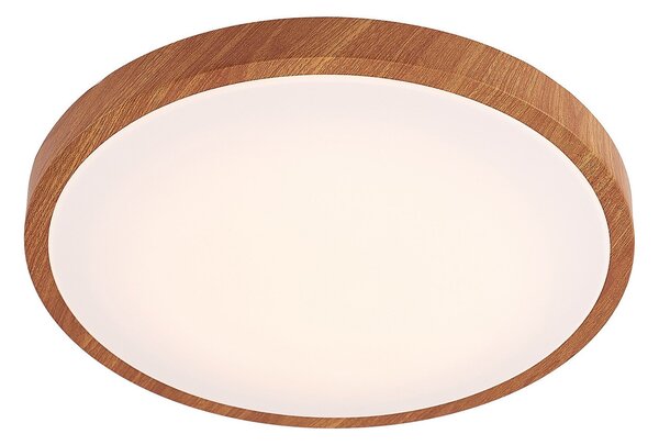 Lampa Sufitowa Lindby, Mynte, drewniany, salon, tworzywo sztuczne, nowoczesny