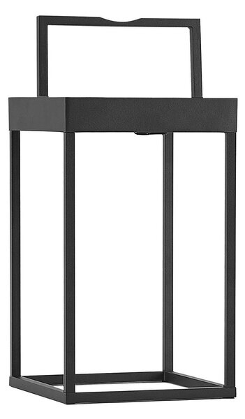 Zewnętrzna Lampa Lucande, Lynzy, ściemnialny, czarny, balkon, metal, nowoczesny