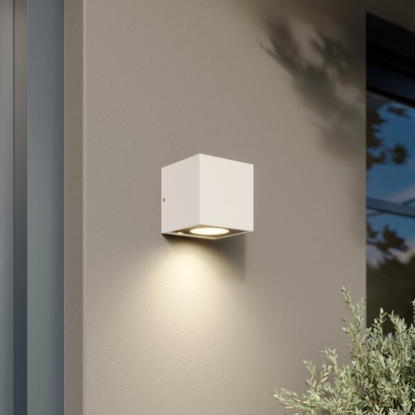 Zewnętrzna Lampa Arcchio, Tassnim, ściemnialny, biały, metal, nowoczesny
