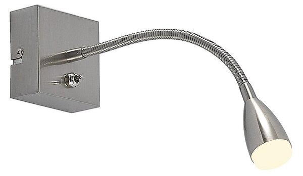 Lampa Ścienna Lindby, Jolka, szary, sypialnia, metal, nowoczesny