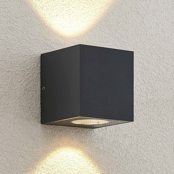 Zewnętrzna Lampa Arcchio, Tassnim, ściemnialny, czarny, metal, nowoczesny