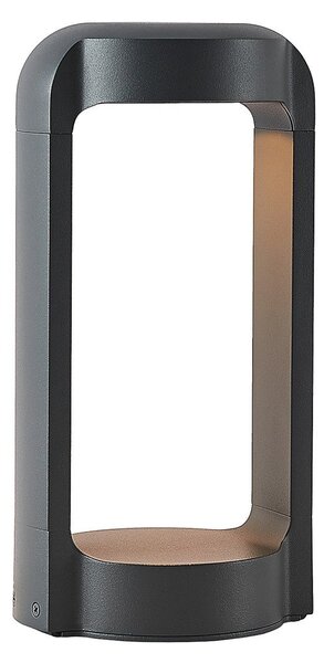 Zewnętrzna Lampa Lucande, Habsa, czarny, taras, metal, nowoczesny