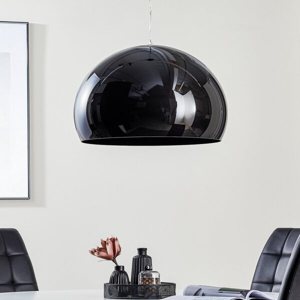 Lampa Wisząca Kartell, FL/Y, ściemnialny, czarny, salon, tworzywo sztuczne, design