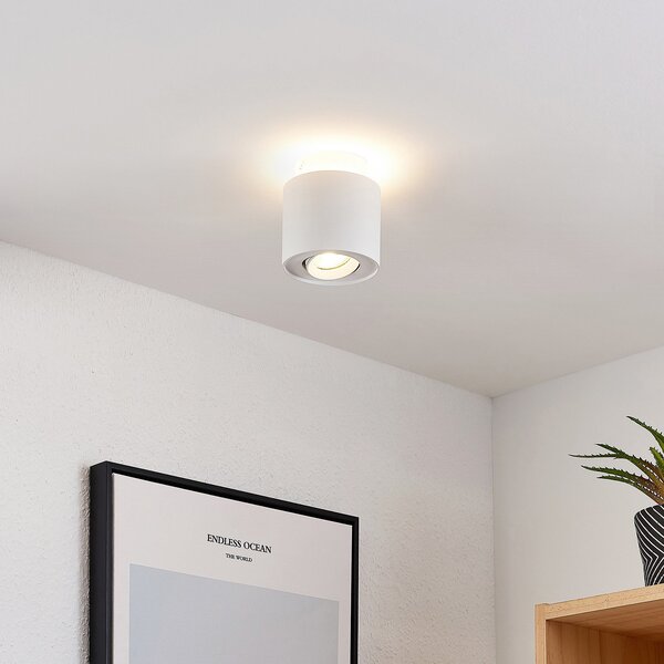 Lampa Sufitowa Arcchio, Walisa, ściemnialny, biały, salon, aluminium, nowoczesny