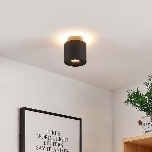 Lampa Sufitowa Arcchio, Walisa, ściemnialny, czarny, salon, aluminium, nowoczesny