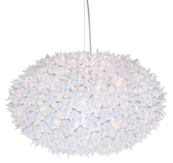 Lampa Wisząca Kartell, Bloom S1, biały, salon, tworzywo sztuczne, design