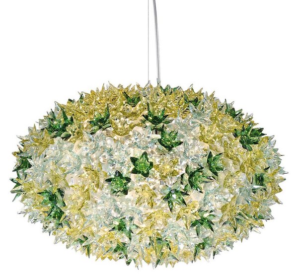 Lampa Wisząca Kartell, Bloom S1, zielony, salon, tworzywo sztuczne, design