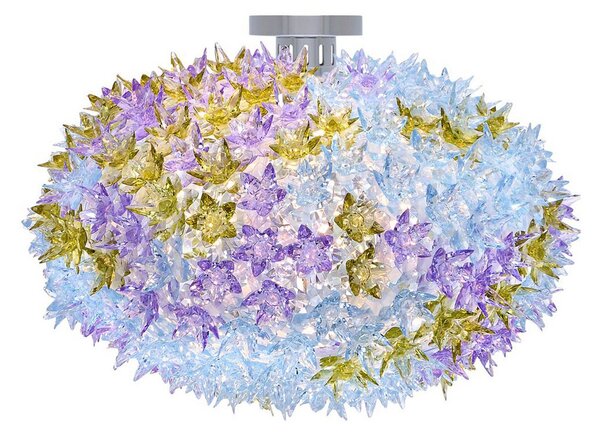 Lampa Sufitowa Kartell, Bloom C1, fioletowy, salon, tworzywo sztuczne, design