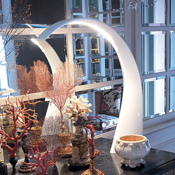 Lampa Stołowa Kartell, Taj, biały, salon, tworzywo sztuczne, design
