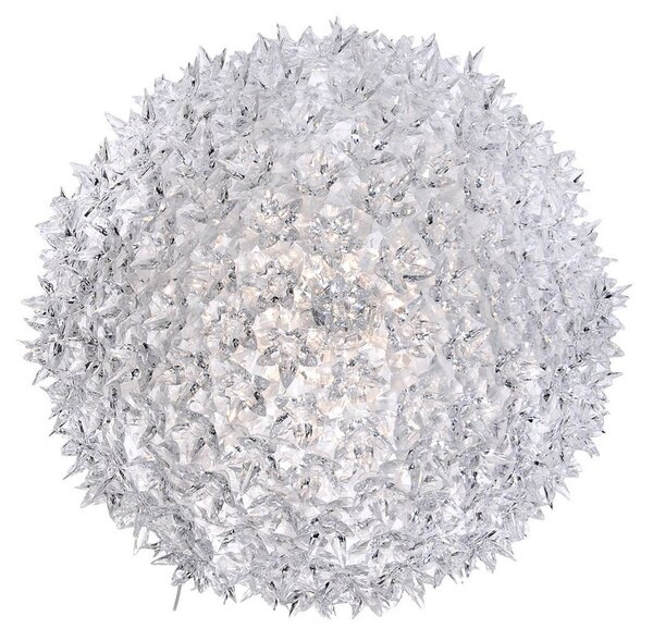 Lampa Sufitowa Kartell, Bloom C1, transparentny, salon, tworzywo sztuczne, design