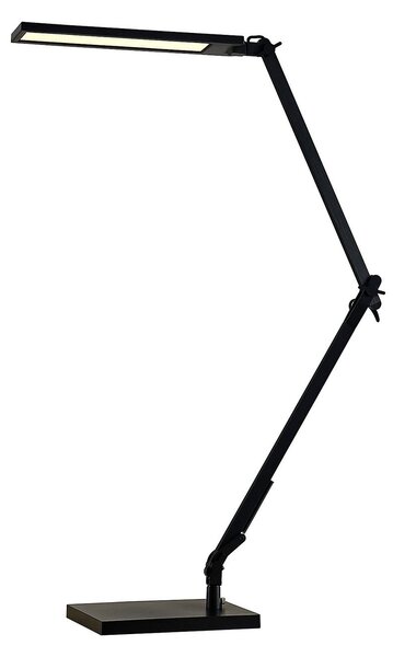 Lampa Stołowa Lindby, Antisa, ściemnialny, czarny, gabinet | pracownia, tworzywo sztuczne, nowoczesny