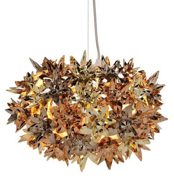 Lampa Wisząca Kartell, Bloom S2, złoty | mosiężny, salon, tworzywo sztuczne, design
