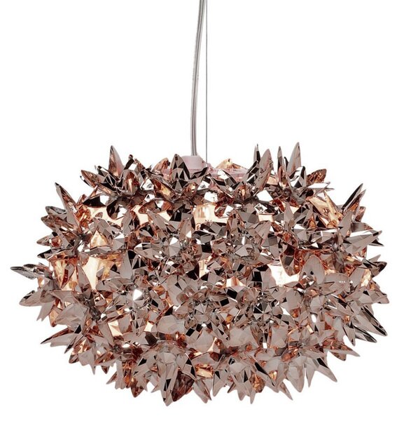 Lampa Wisząca Kartell, Bloom S2, antyczny mosiądz, salon, tworzywo sztuczne, design
