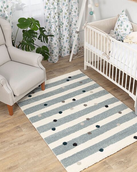 Dywan Stripes and Dots blue 160x230cm
