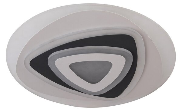 Lampa Sufitowa Lindby, Rebeka, ściemnialny, czarny, salon, tworzywo sztuczne, nowoczesny
