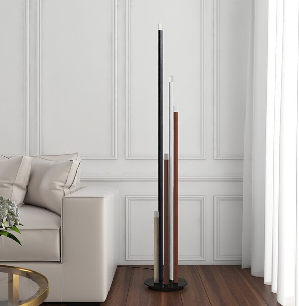 Lampa Podłogowa Lucande, Stoika, ściemnialny, wielokolorowy, salon, metal, nowoczesny