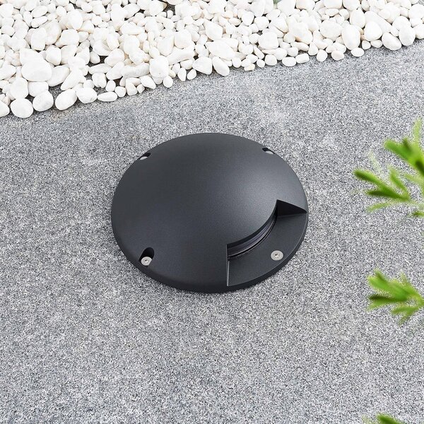 Zewnętrzna Lampa Lindby, Cormac, czarny, taras, aluminium, nowoczesny
