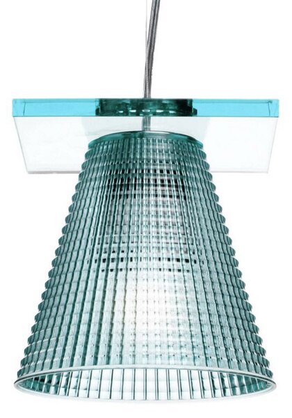 Lampa Wisząca Kartell, Light-Air, niebieski, salon, tworzywo sztuczne, design